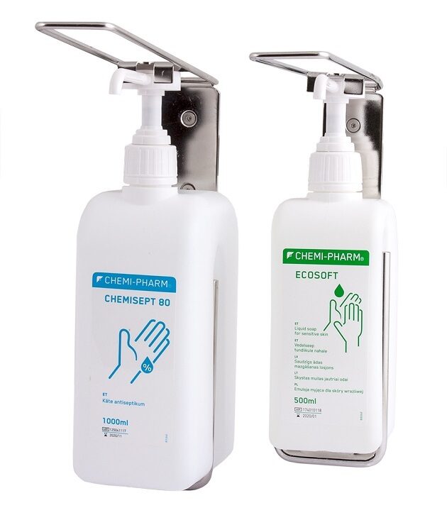Dozators CHEMI-PHARM 500 ml pudelei ar elkoņa mehānismu