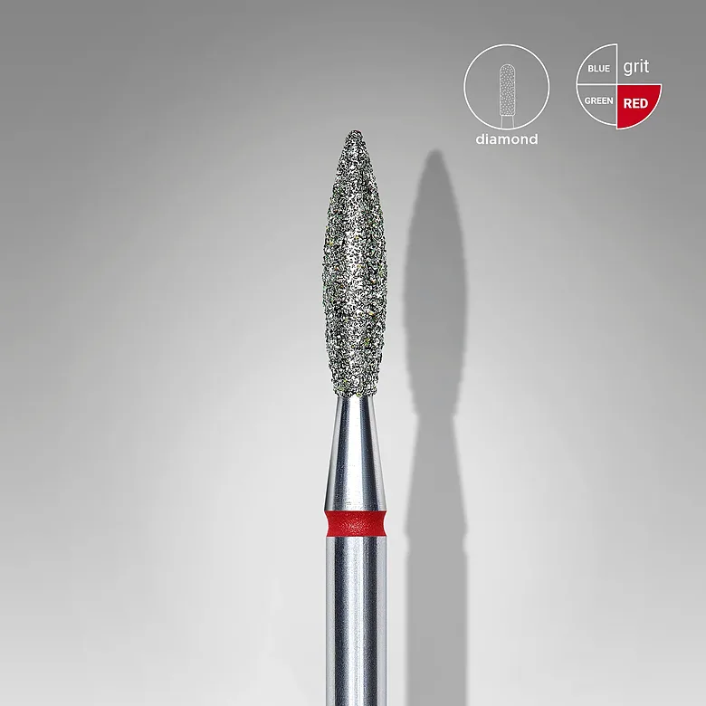 STALEKS Frēze liesma sarkans, diametrs 2,3mm / darba daļa 10 mm, FA10R023/10