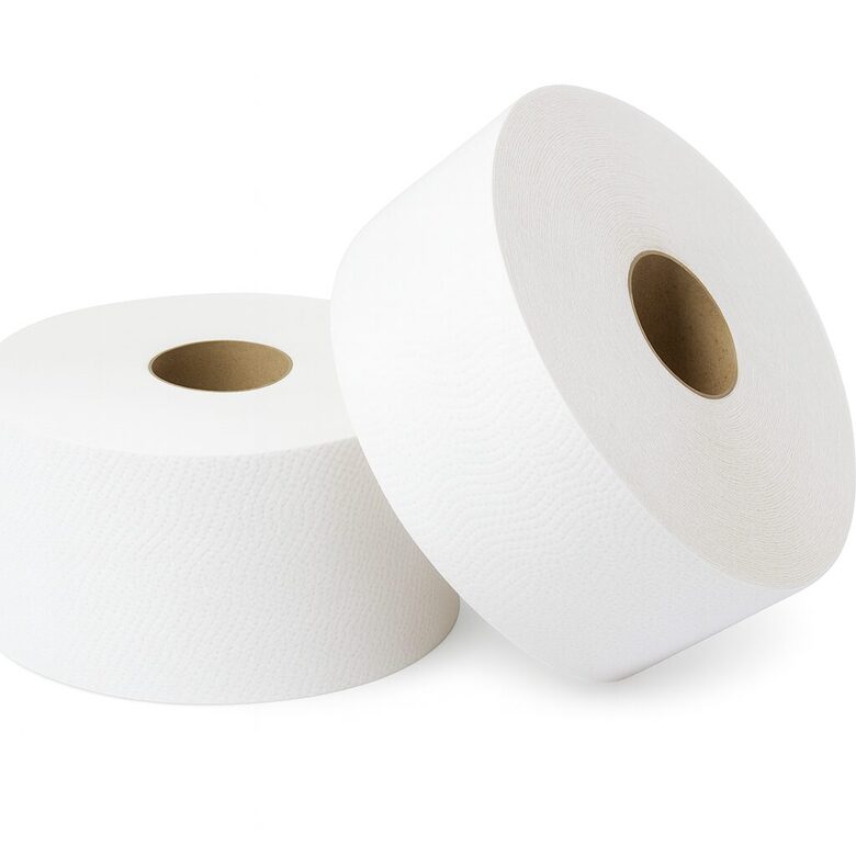 Tualetes papīrs Jumbo, ar perforāciju 120 metri, 2 kārtas