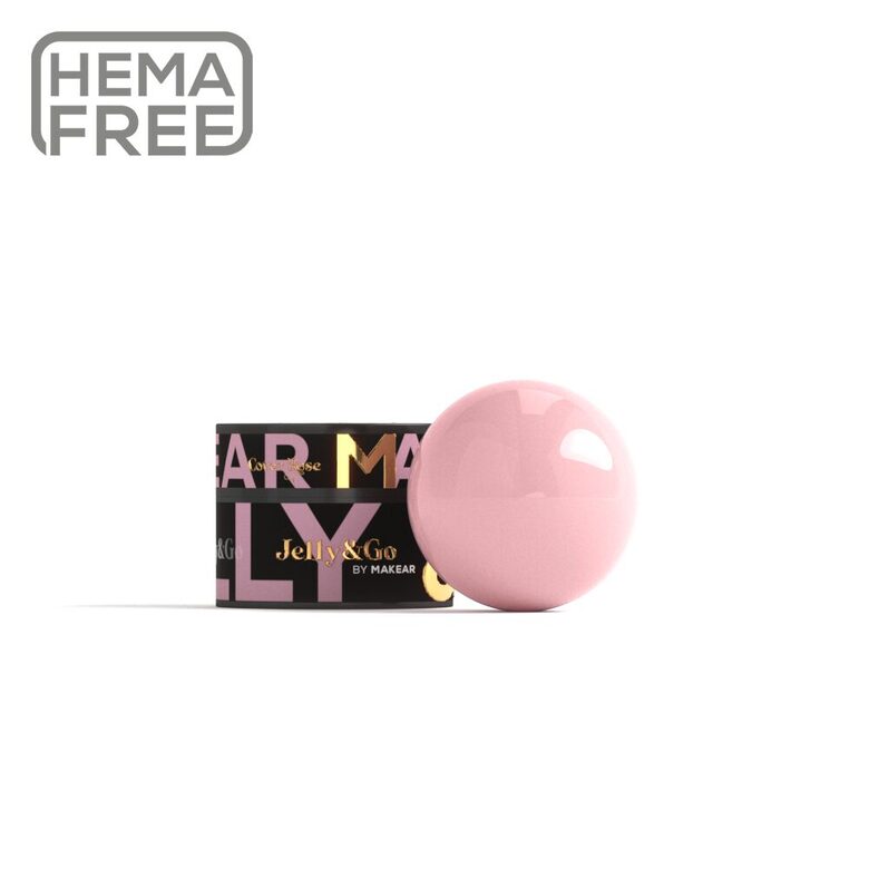 Gēls, Makear Cover Rose, Jelly&Go 15ml - JG05