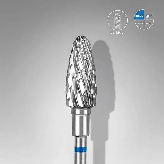 STALEKS Karbīda frēze kukurūza noņemšanai zila, diametrs 6 mm / darba daļa 14 mm, FT90B060/14