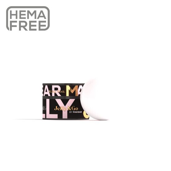 Gēls, Makear Milky Pink, Jelly&Go 15ml - JG01