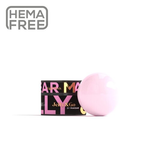 Gēls, Makear Light Pink, Jelly&Go 15ml - JG02