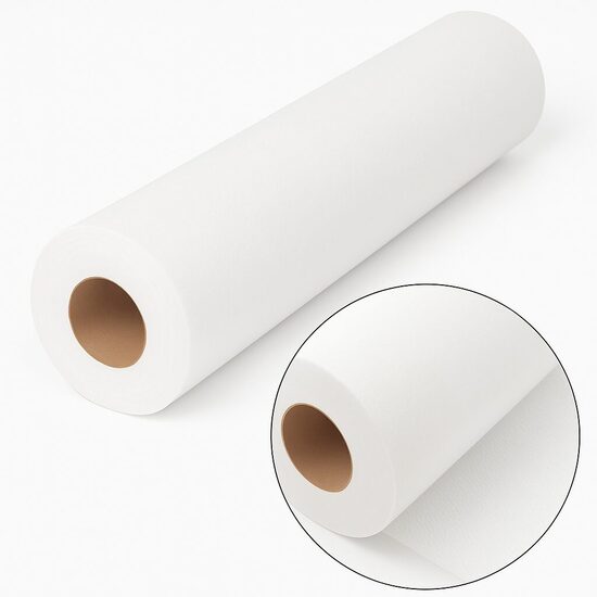 Kušetes pārvalks/ flizelīns, 60 cm plats , 150 metrus garš