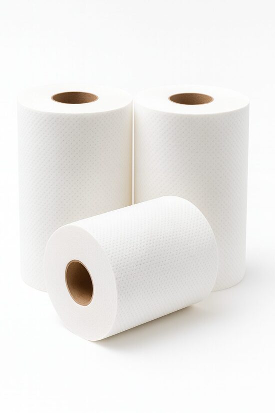 Papīra rullis Jumbo, ar perforāciju 60 metri, 2 kārtas