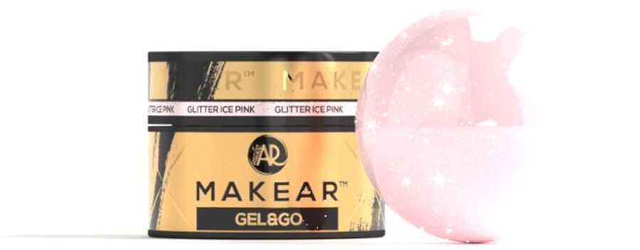 Gel&go, Makear, Glitter Ice Pink , NR. GG21 15g