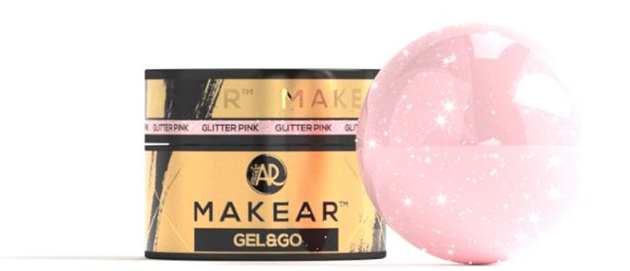 Gel&go, Makear, Glitter Pink , NR. GG22 15g